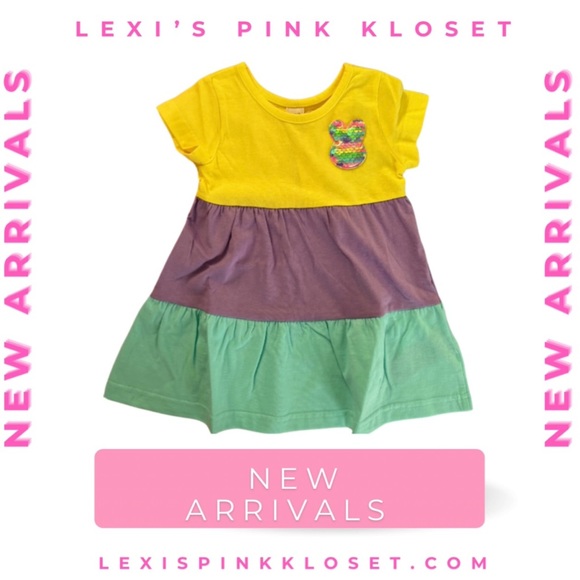 Lexi’s Pink Kloset Sequin Bunny Dress - Picture 2 of 3